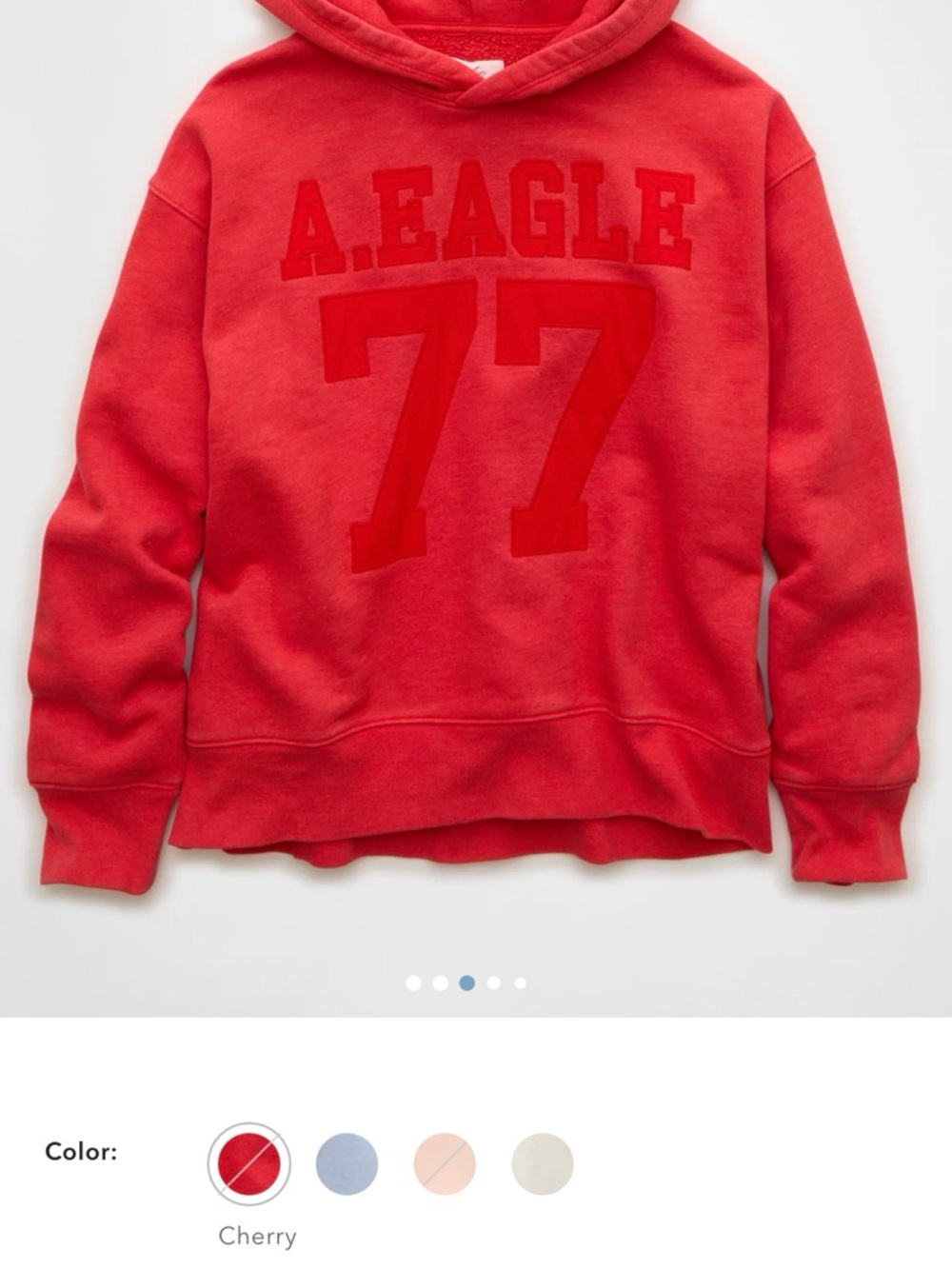 American Eagle Red Pullover Hoodie